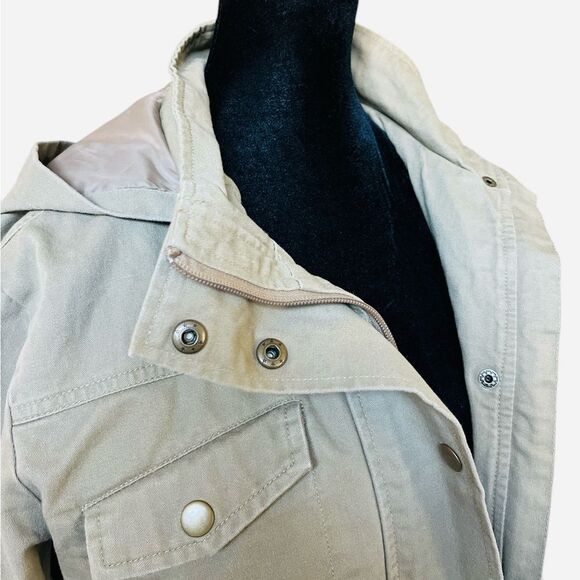 O'Neill Utility Coat Size Small Onofre Anorak Jacket Parka Military Beige - Picture 7 of 11